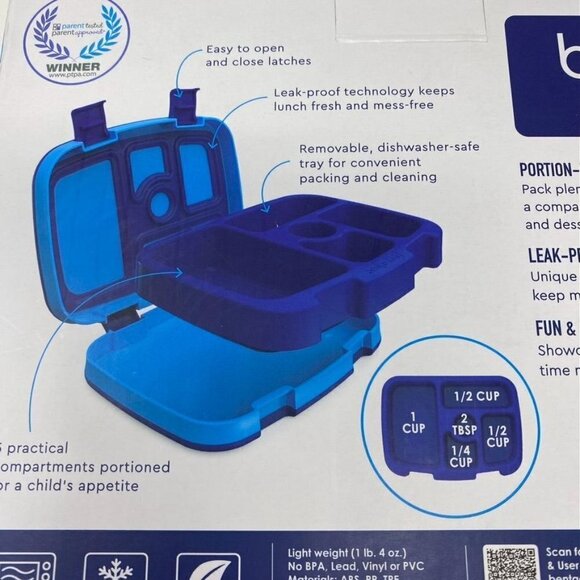 Bentgo Kids' Leakproof, 5 Compartment Bento-Style Kids' Lunch Box Various Prints - Picture 6 of 12